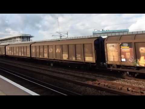 Class 66076 through Ashford.