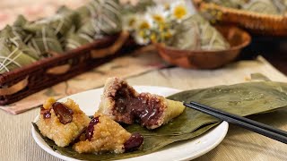 Zongzi |Sticky Rice Dumplings with Red Bean Paste| Jujube date filling
