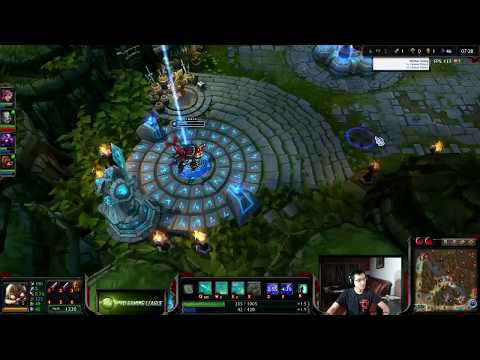 Chaox plays Corki with Veigar vs Graves Nidalee bot lane