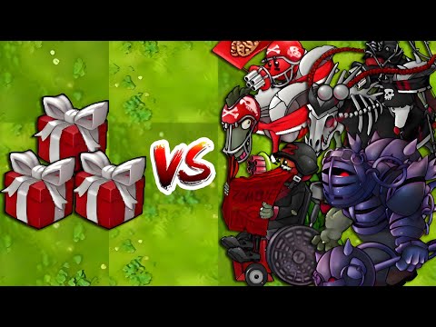 PVZ Fusion 3.1 Challenge - Random 3 Plants Box vs 30 All Zombies - Who Will Win?