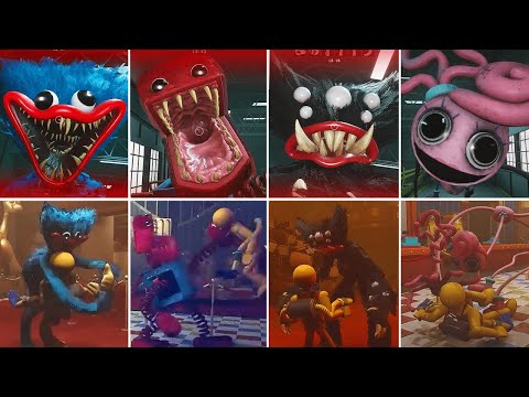 ALL NEW JUMPSCARES 1ST vs 3RD person - Project: Playtime