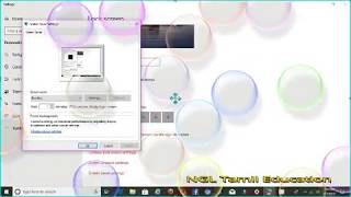 How to set the Bubbles screen saver in Pc / Laptop in Tamil