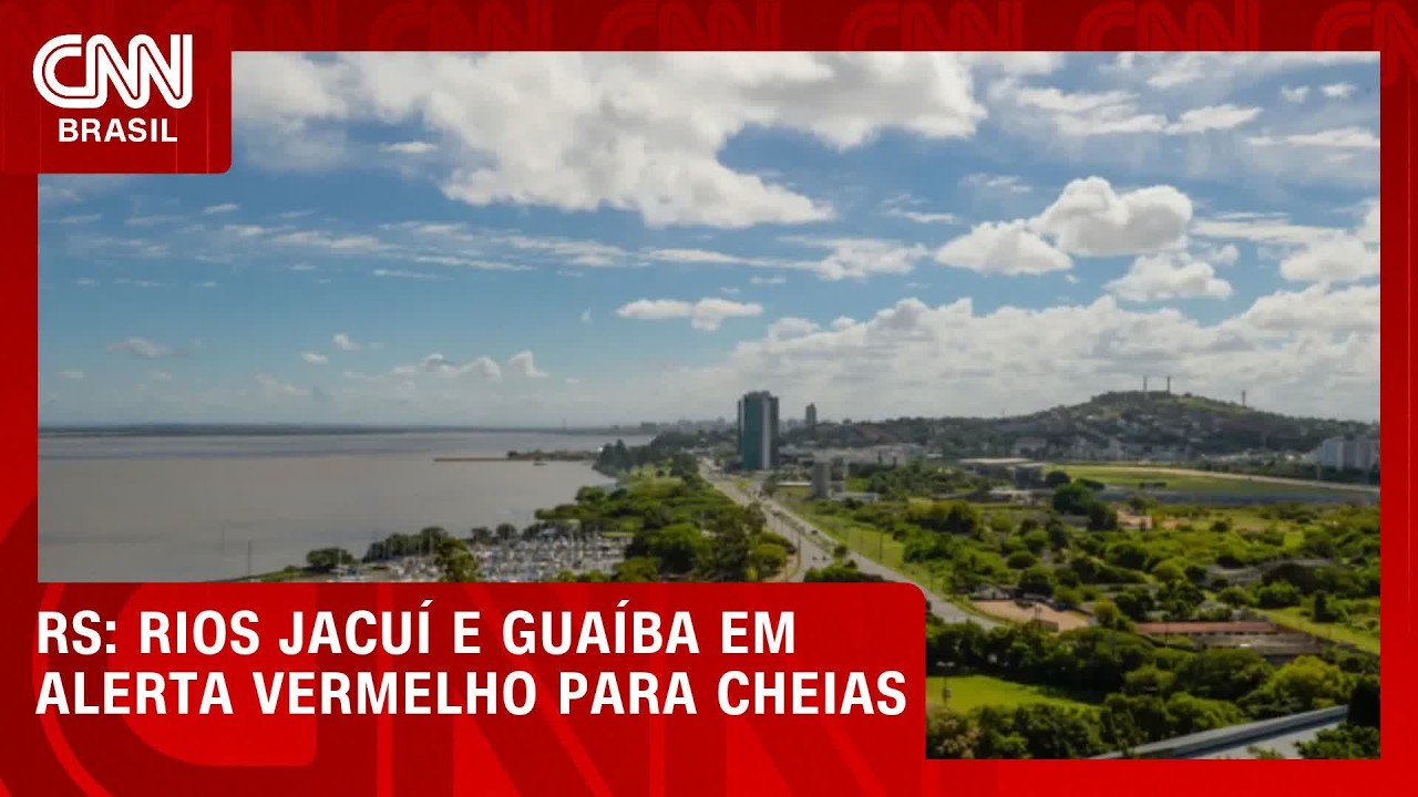 Defesa Civil do RS emite alerta vermelho para cheia nos rios Jacuí e Guaíba | CNN NOVO DIA