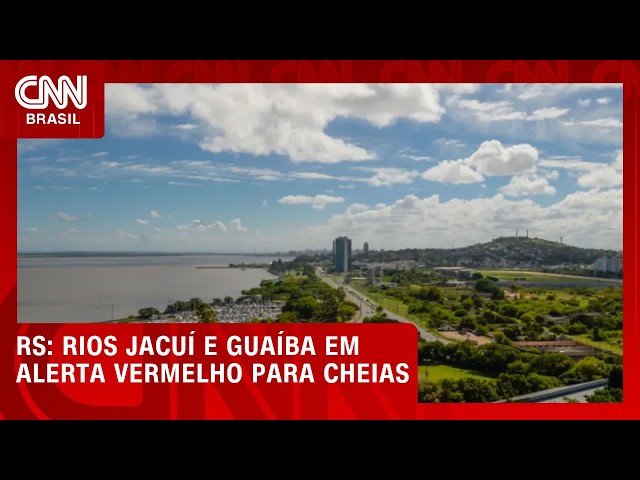 Defesa Civil do RS emite alerta vermelho para cheia nos rios Jacuí e Guaíba | CNN NOVO DIA