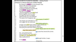 Download lagu Motho ke motho - 5 MINUTE POETRY mp3 Download lagu Motho ke motho - 5 MINUTE POETRY mp3