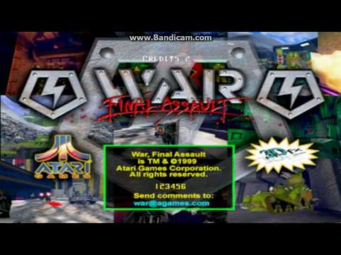 WAR  FINAL ASSAULT - ATARI 3DFX - ATTRACT MODE - 1080p 1600x900 widescreen Mame189ui64 2017
