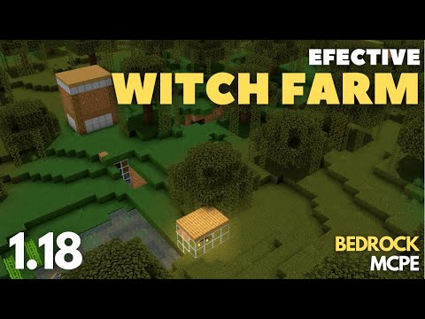 WITCH FARM MINECRAFT BEDROCK/MCPE 1.18
