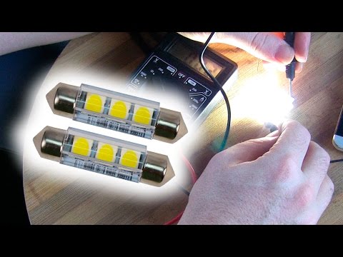 Review: Pure white LED 38mm festoon bulbs, 4500 K 3x 5050 SMDs