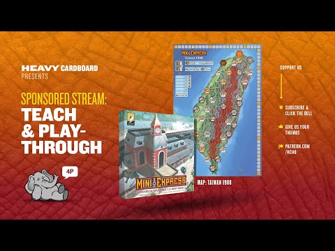 Mini Express - Taiwan Map - (KS) 4p Teaching & Play-through by Heavy Cardboard
