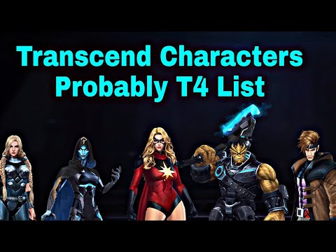 Transcend Characters Will Get T4? Probably Awaken Skill Characters List For T4 - Marvel Future Fight