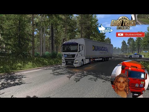 Euro Truck Simulator 2 (1.33) I work in Finland Tampere DLC Baltic Sea MAN TGX e6 + DLC's & Mods