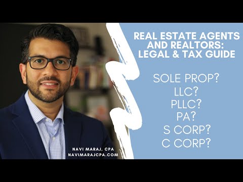 Should I Form an LLC, PA, S Corporation? | Real Estate Agent & Realtor Legal & Tax Edition