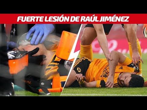 Raúl Jiménez injured; the Mexican suffered a severe head clash against Arsenal