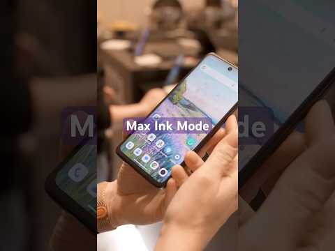 The TCL 60 XE has a full-color display, but by flipping a side slider you enter Max Ink Mode.