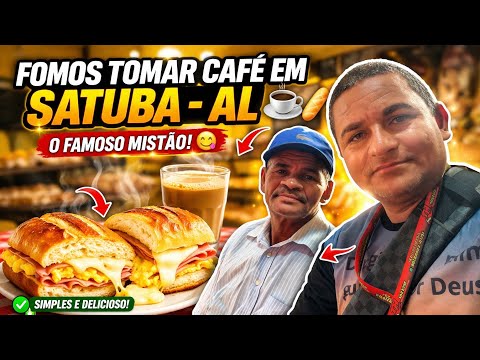 Fomos toma café na cidade de satuba-Alagoas, famoso pão bengala 