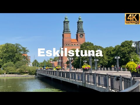 Eskilstuna Sweden 🇸🇪 | Central City Walk | City Walking Tour | 4K HDR