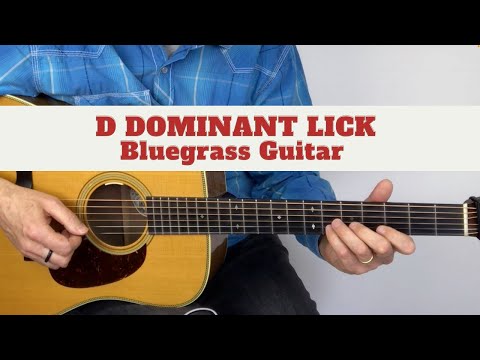 Bluegrass Lead Guitar Lick in D Dominant