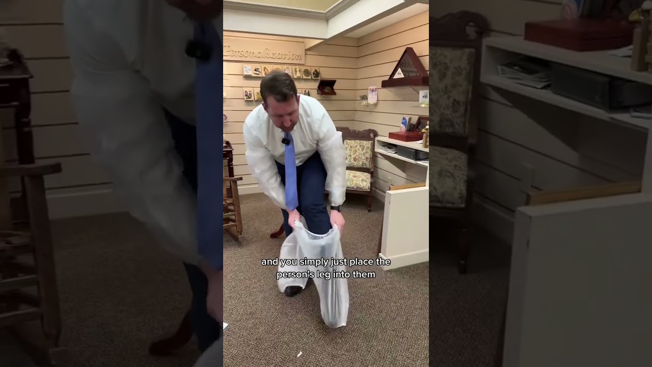 You wear plastic pants when a diaper isn’t enough #tricksofthetrade #leaks #embalming #embalmer #und