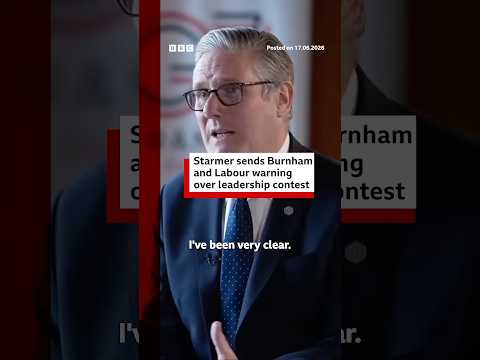 Starmer sends Burnham and Labour warning over leadership contest. #BBCNews