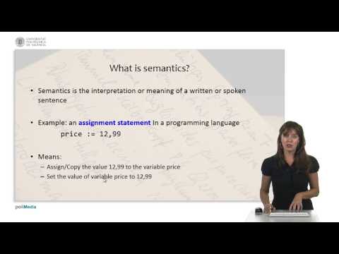 Programming Logic and Languages: Syntax and semantics |  | UPV