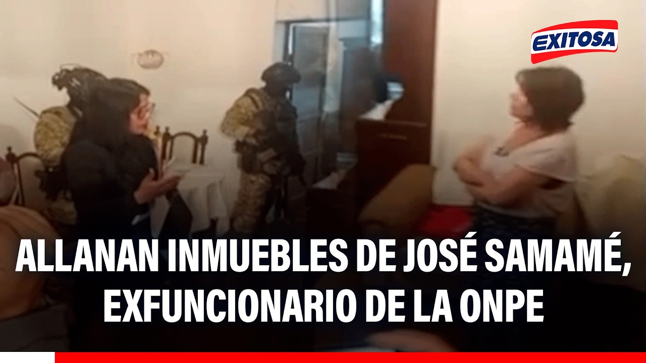 🔴🔵 Allanan inmueble de José Samamé, exfuncionario de la ONPE, por irregularidades en las elecciones