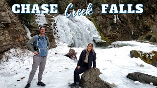 Chase Creek Falls, winter waterfall | Chase | BC | Canada