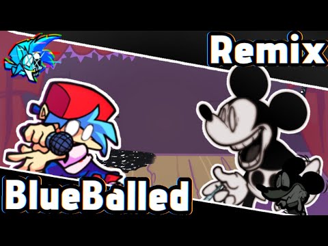 BlueBalled Remix but Corrupted BF and Mickey sing it !! [FNF COVER] Playable