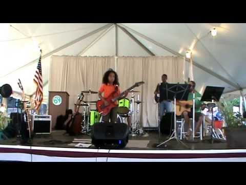 7-year-old Marel Hidalgo - Blues improvisations / Sound check