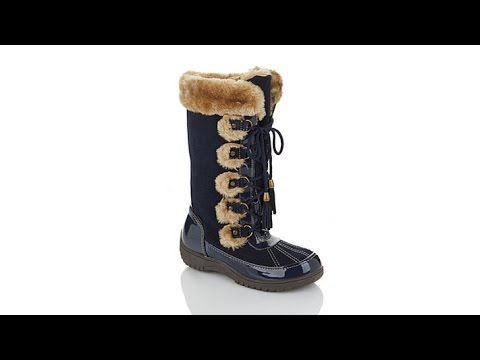 Sporto Waterproof Suede LaceUp Boot with Thermolite