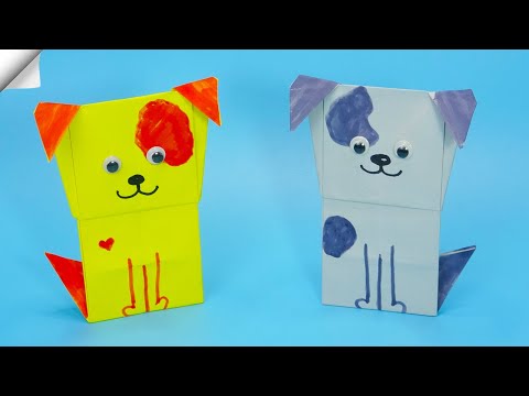 Origami DOG easy DIY paper crafts