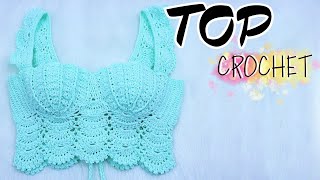 TOP CROCHET ESTILO SIRENA PASO A PASO PARTE 1/2
