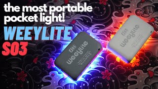 Weeylite S03 RGB Pocket Light- The most portable RGB pocket light!