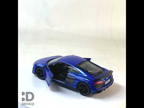 Металлическая машинка Kinsmart 1:38 «2020 Audi R8 Coupe» KT5422D, инерционная / Синий