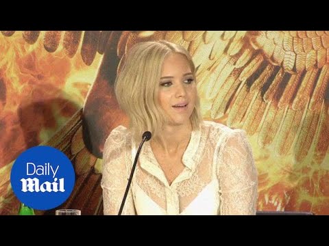 Jennifer Lawrence talks Katniss at conference in Berlin - Daily Mail
