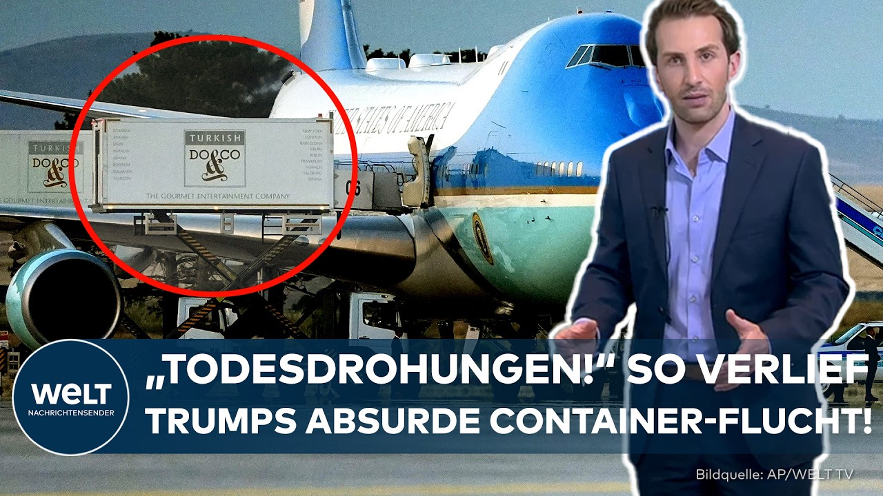 WAHNWITZIGES TÄUSCHUNGSMANÖVER: So verlief die irre Catering-Container-Flucht von Donald Trump!