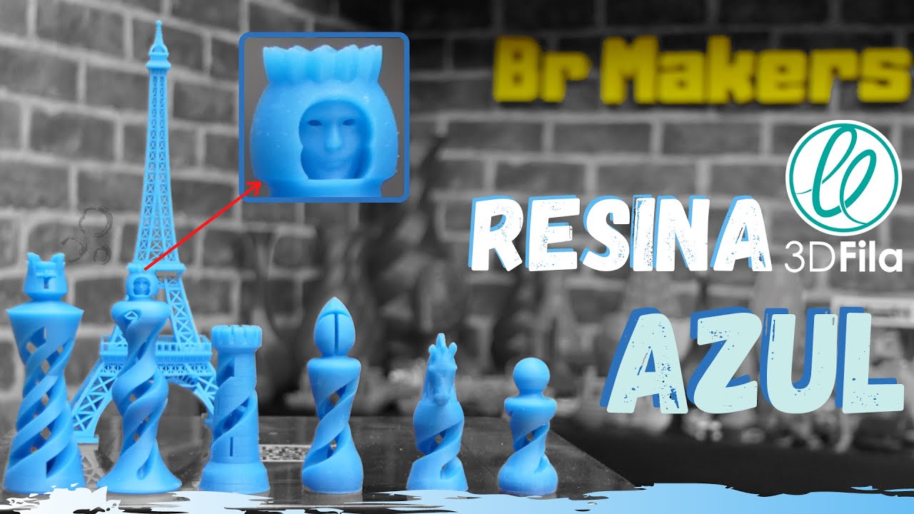 REVIEW Resina AZUL 3dFila - | EXCELENTE Custo x Benefício | Impressão 3D
