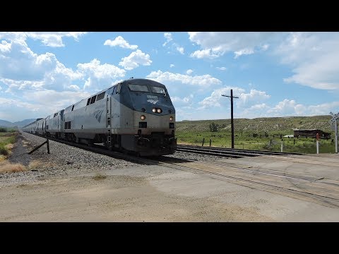 Amtrak P006 California Zephyr At CO Highway 39 In Parshall, CO 7-9-17