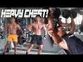 HEAVY CHEST WORKOUT WITH CONSTRUCTION WORKER! | GRABE LAKAS TALAGA