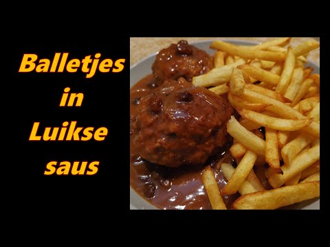 Balletjes in Luikse sauce