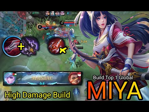 Almost SAVAGE!! Monster Sidelane Miya with LifeSteal Build Be Like - Build Top 1 Global Miya ~ MLBB