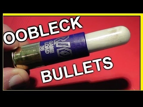 Non-Newtonian Fluid Shotgun Bullets - Must See!