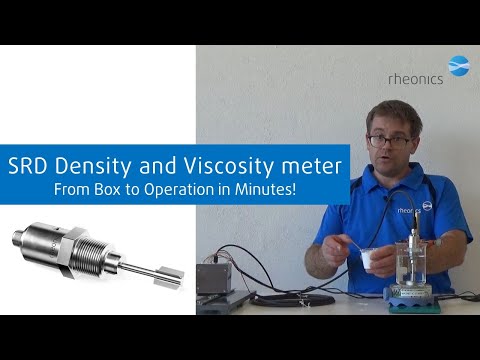 SRD inline density and viscosity meter introduction | Box to Operation in less than 5 Minutes!