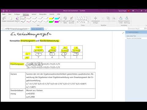 Finanzierungsmanagement Entscheidungen bei Unsicherheit, My-Sigma-Prinzip