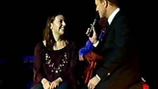 Jason Donovan 18 December 2008 Southampton Talking to Sarah