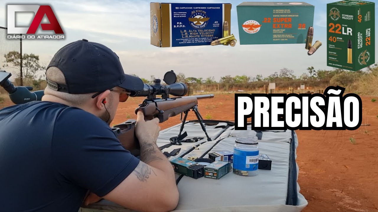 Teste de Precisão da Golden Eagle 22LR - É Boa???