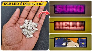 How To Make Scrolling Text Display | Pixel Display Making With WS2812 Strip | By - CreativeShivaji
