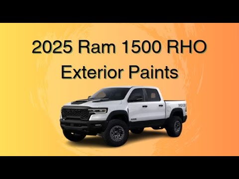 2025 Ram 1500 RHO - Exterior Paints