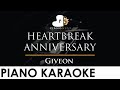 Giveon - HEARTBREAK ANNIVERSARY - Piano Karaoke Instrumental Cover with Lyrics - Slowed
