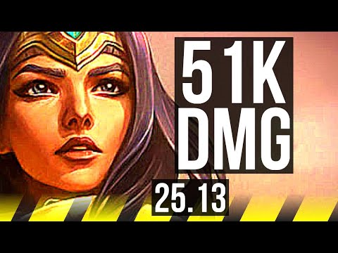 SIVIR & Soraka vs NILAH & Pyke (ADC) | 51k DMG, Godlike | NA Master | 25.13