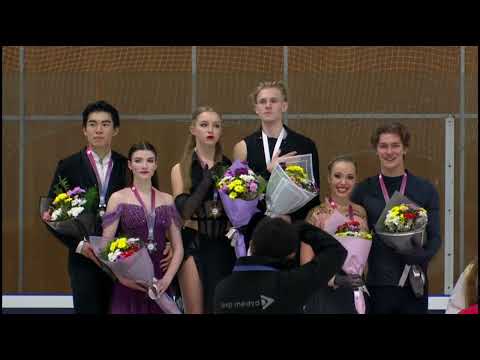 Anthem of Ukraine (2023 ISU Istanbul Junior Grand Prix, free ice dance, Pinchuk/Pogorielov)